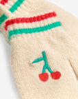 Baby Knitted Mittens | Cherry