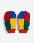 Sheepskin Mittens | Color Block