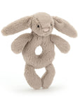 Bashful Bunny Ring Rattle | Beige