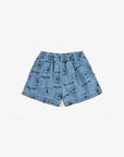 Pickles The Dog All Over Denim Short