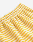 Yellow Stripes Terry Cloth Harem Pant