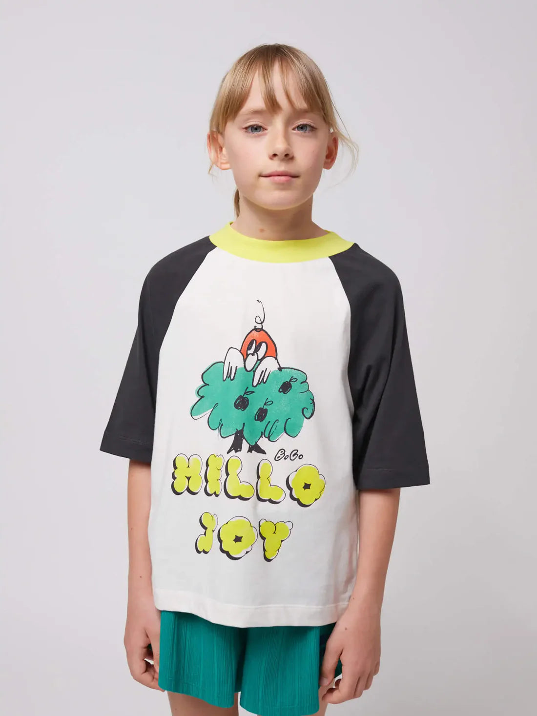 Bobo Choses Hello Joy Raglan Sleeves T-Shirt 