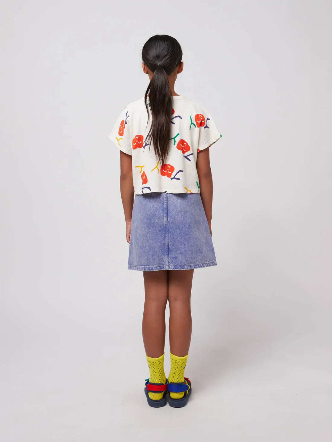 Bobo Choses Smiling All Over Cropped T-Shirt 