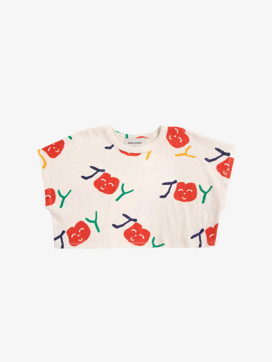 Bobo Choses Smiling All Over Cropped T-Shirt 