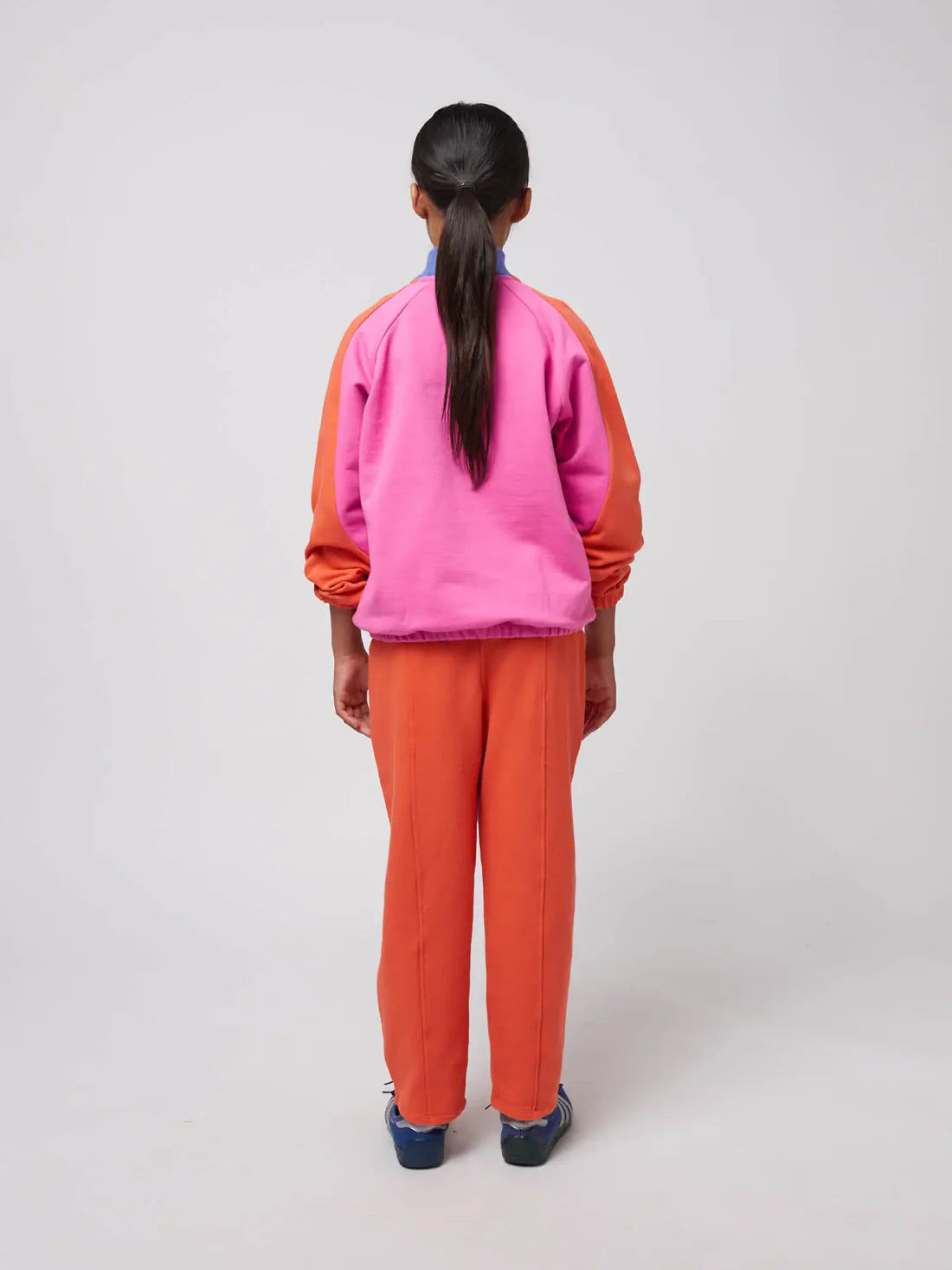 Bobo Choses Smiling Color Block 1/4 Zipped Sweatshirt 