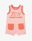 Bobo Choses Smiling Playsuit | Pink 