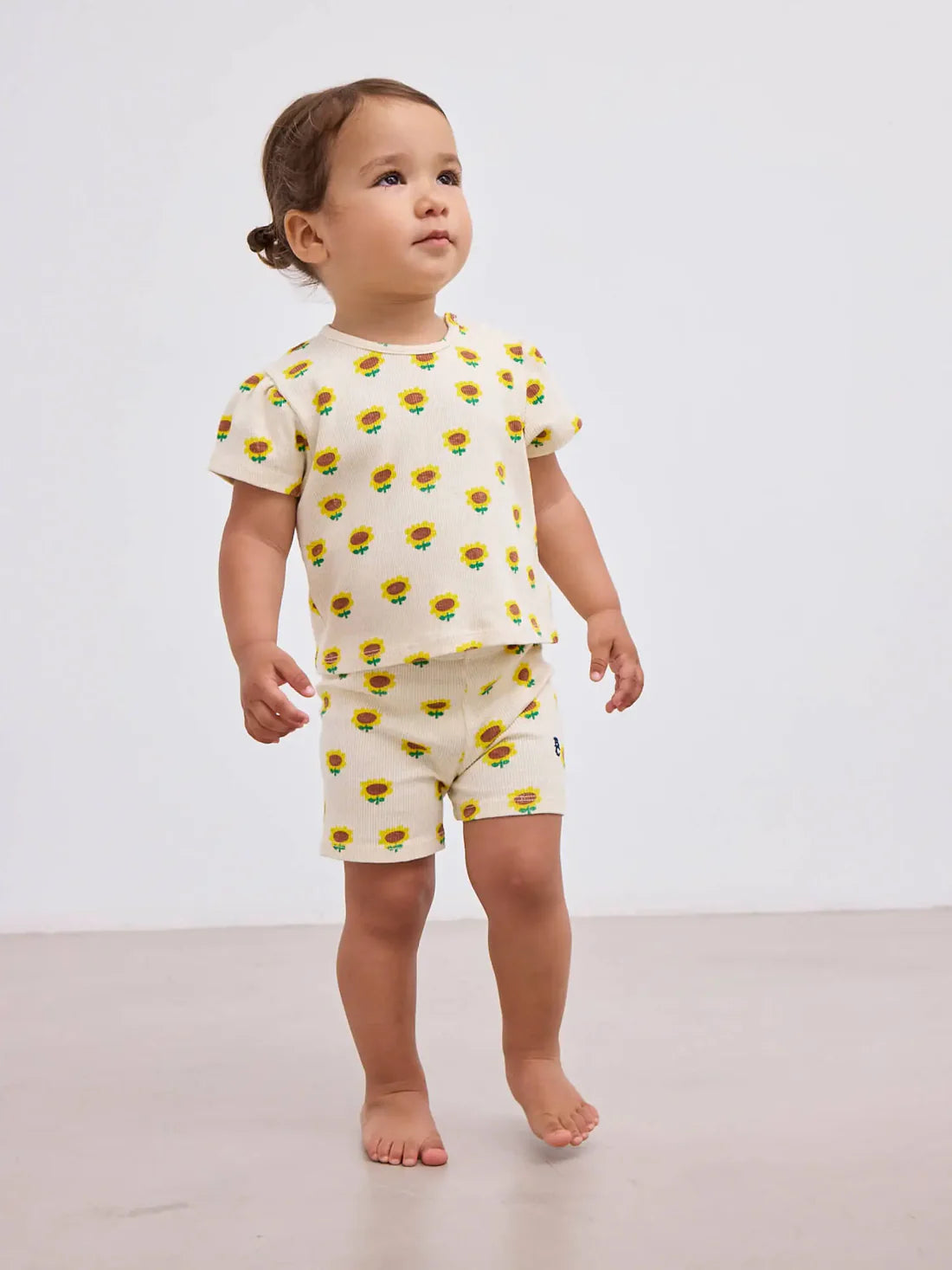 Bobo Choses Sunflower All Over Baby Short Leggings 