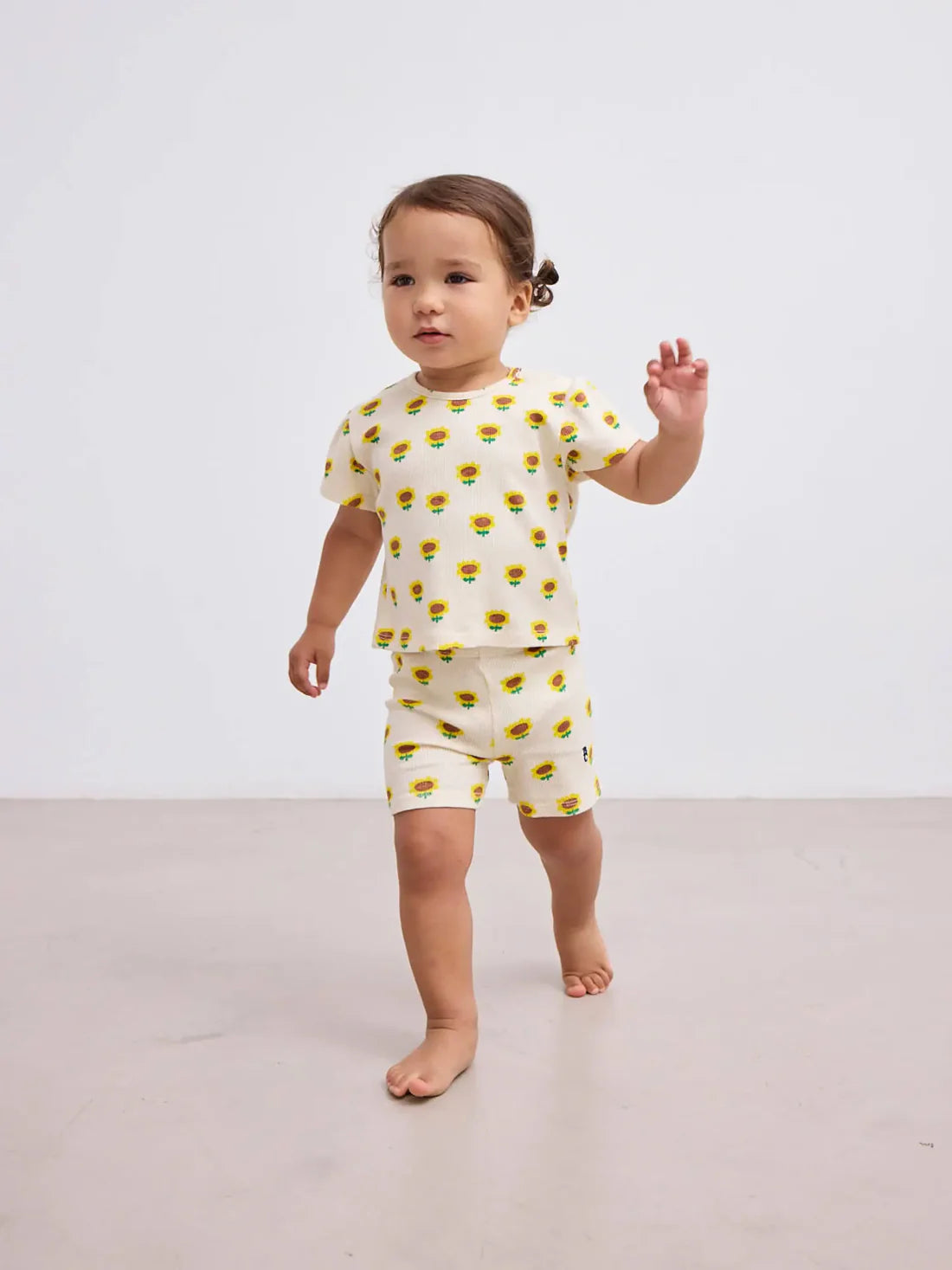Bobo Choses Sunflower All Over Baby Short Leggings 