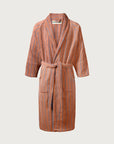 OEKO-TEX® Adult / Teen Organic Cotton Bathrobe | Caramel & Ultramarine