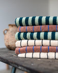 OEKO-TEX® Bath Towel | Creme & Ink Stripe