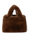 Faux Fur Mini Handbag | Brown