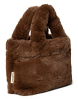 Faux Fur Mini Handbag | Brown