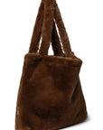 Faux Fur Mom Bag | Brown