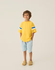 Bicolour Bands Yellow T-Shirt