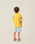 Bicolour Bands Yellow T-Shirt