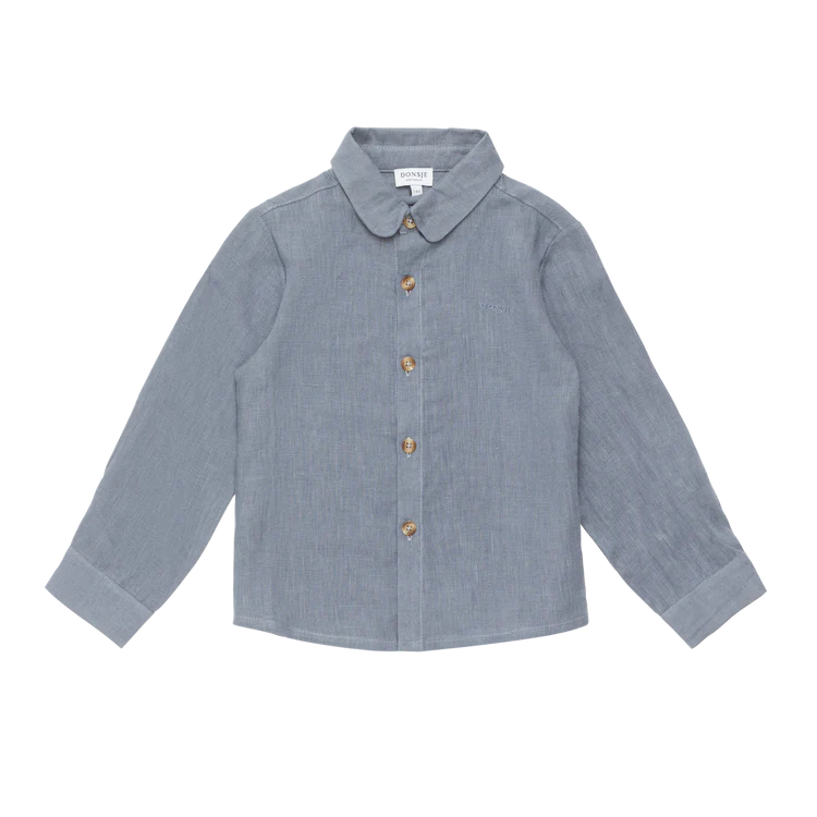 Donsje | SS25 D2 | Leom Linen Shirt | Dark Spruce 