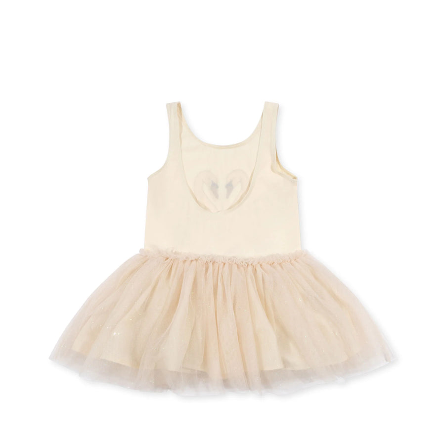 Fairy ballerina strap dress - buttercream glitter