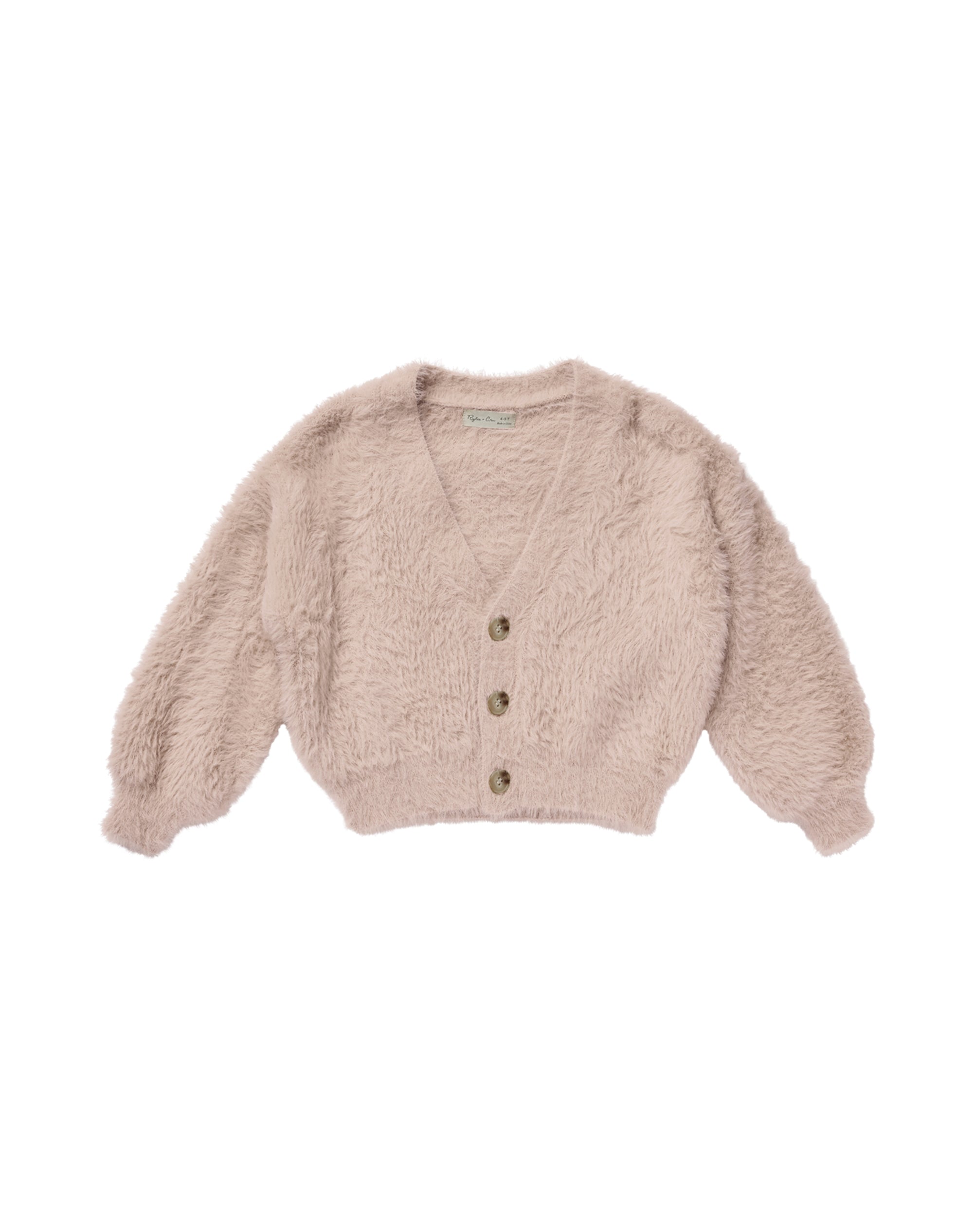 Fuzzy Cardigan | Blush