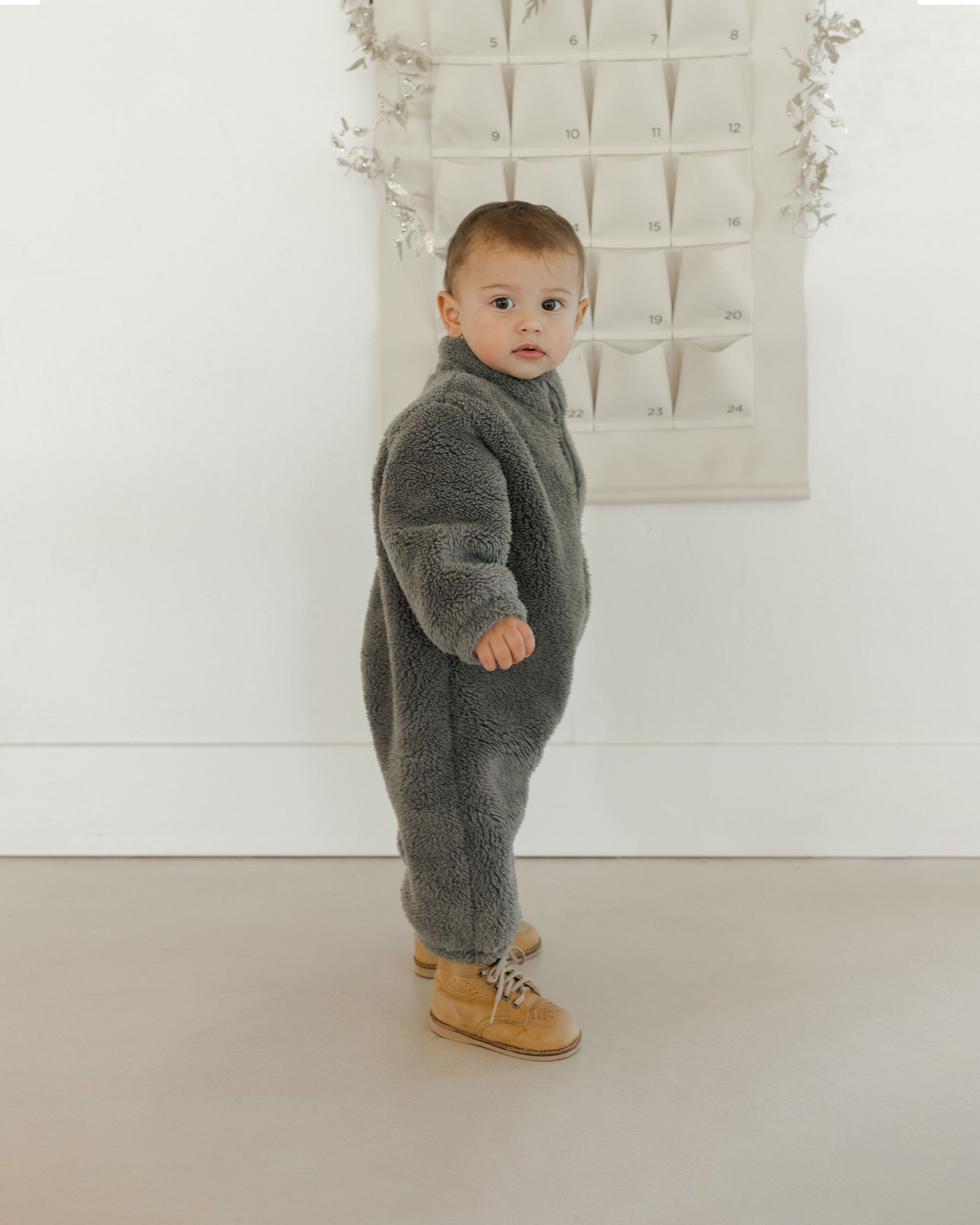 Fuzzy Winter Jumpsuit | Forest