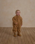 Fuzzy Winter Jumpsuit | Gold