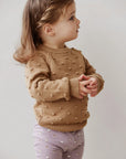 Dotty Knit Jumper- Caramel Cream