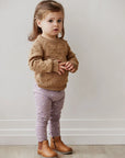 Dotty Knit Jumper- Caramel Cream