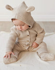 Bear Knit Onepiece | Sand Marle Fleck