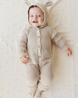 Bear Knit Onepiece | Sand Marle Fleck