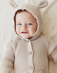 Bear Knit Onepiece | Sand Marle Fleck