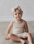 Organic Cotton Singlet | Elenore Pink Tint