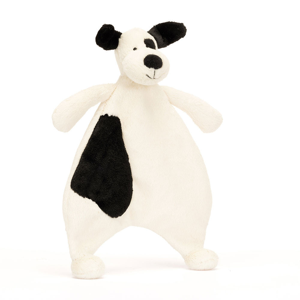 Jellycat | Bashful Black Cream Puppy Comforter 
