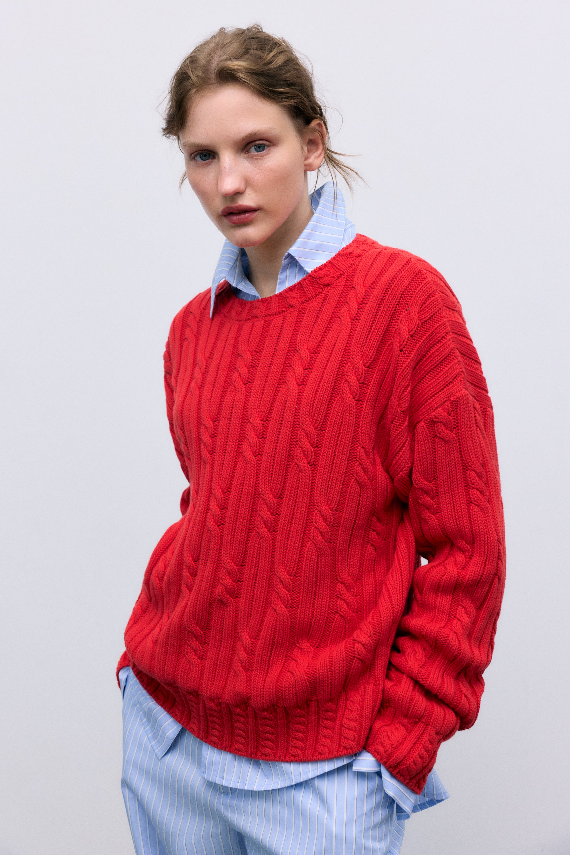 Womens Bluebell Jumper | Tulip Red