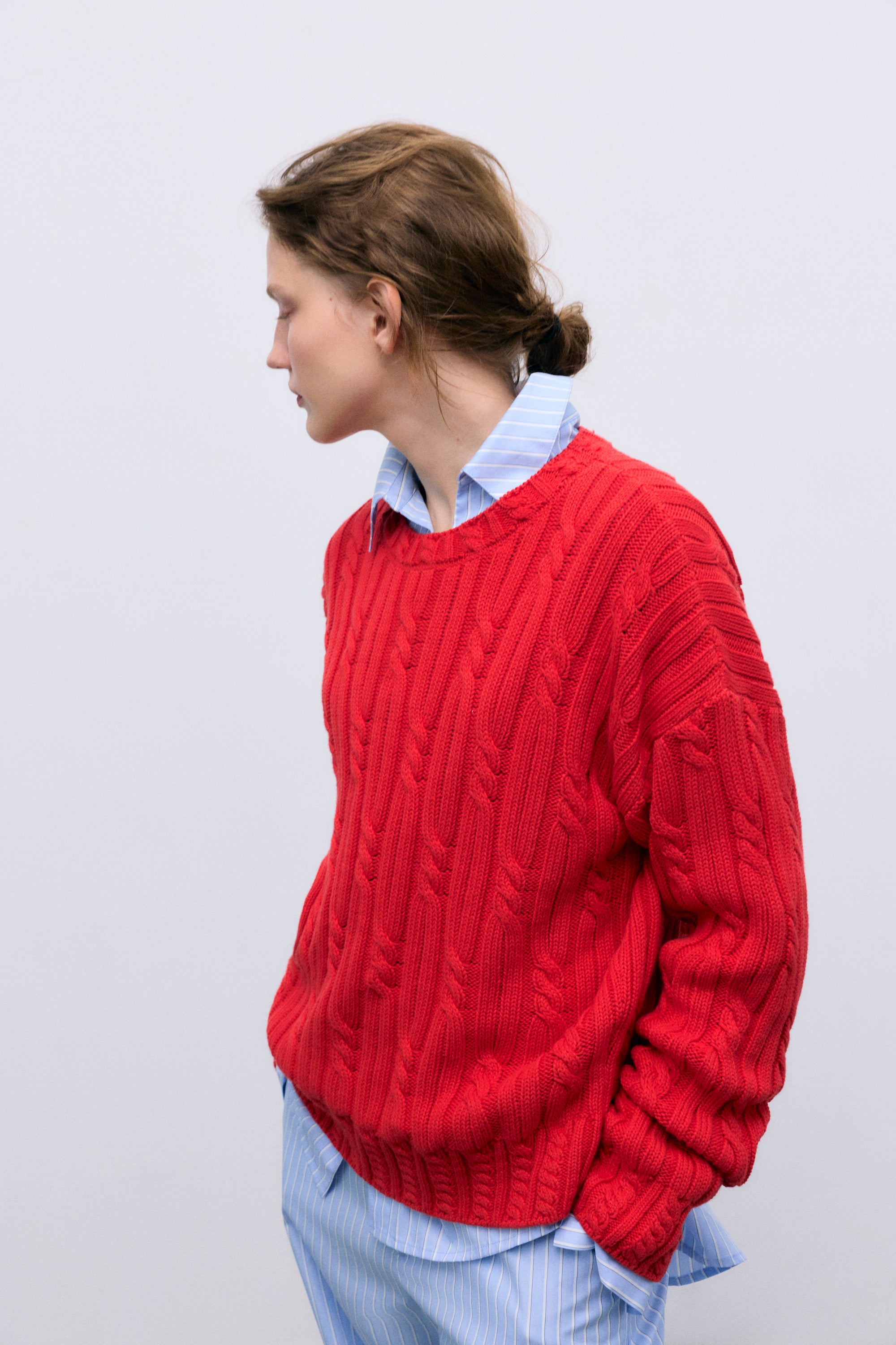 Womens Bluebell Jumper | Tulip Red