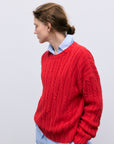Womens Bluebell Jumper | Tulip Red