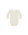 Lace Ruffle Collar Bodysuit | Natural