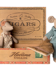 Mum & Dad Mice in Cigarbox