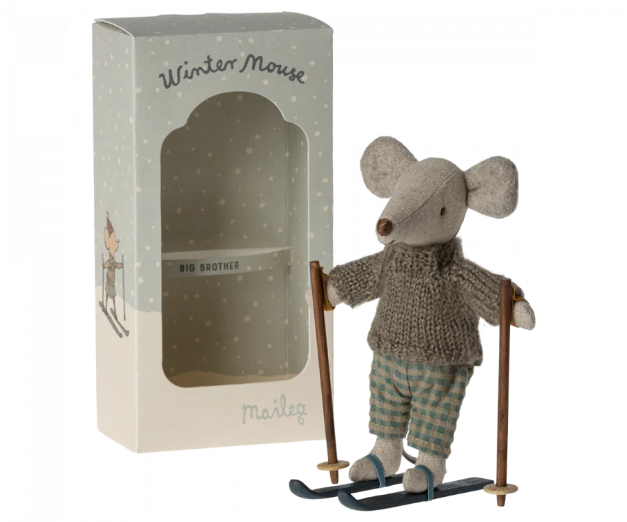 Winter Mouse (Big Brother) with Ski Set