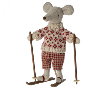 Winter Mouse (Mum) with Ski Set