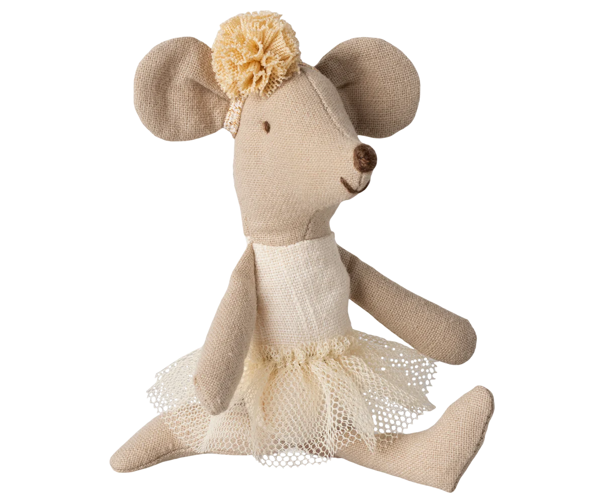Maileg | Ballerina Mouse - Little Sister | Off White 