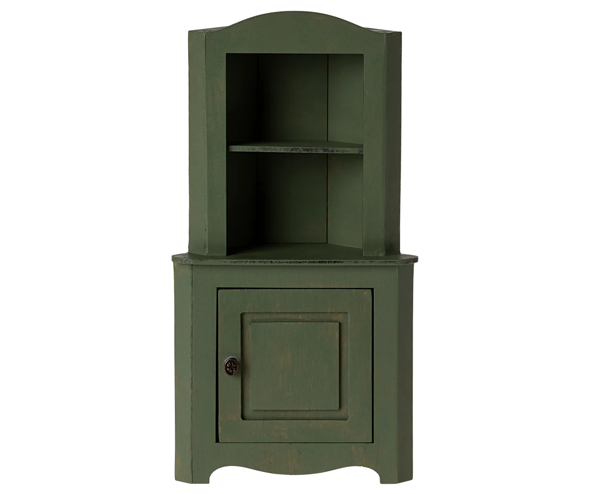 Maileg | Corner Cabinet - Miniature | Dark Green 