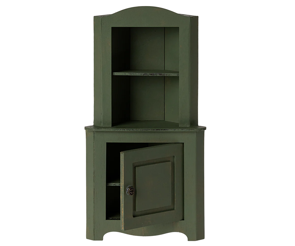 Maileg | Corner Cabinet - Miniature | Dark Green 