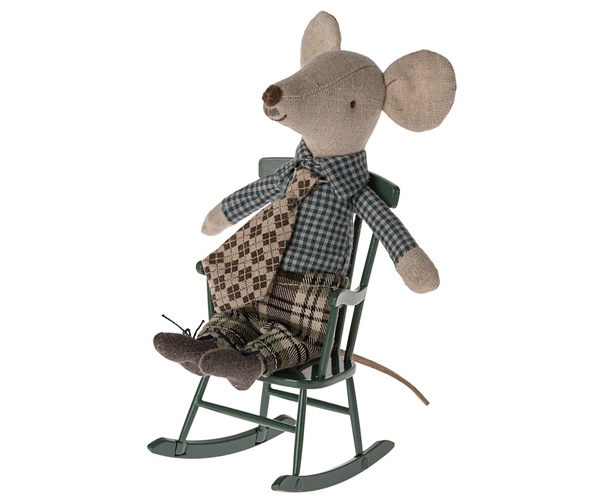 Maileg | Rocking Chair - Mouse | Dark Green 