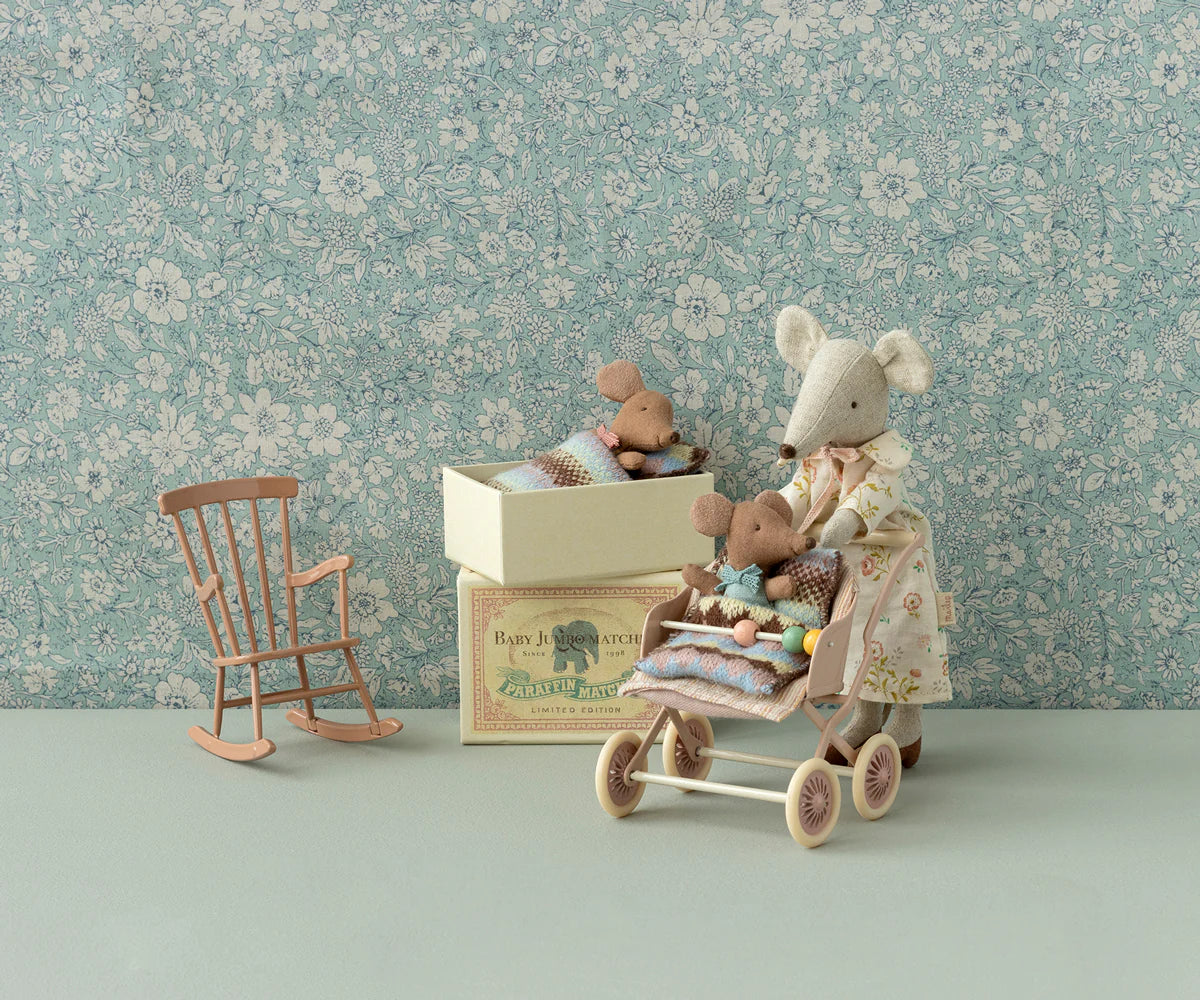 Maileg | Sleepy/Wakey Baby Mouse in Matchbox | Rose *Limited Edition* 