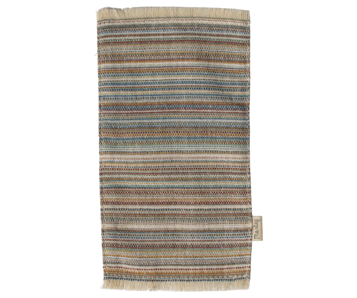 Maileg | Striped Rug - Large | Blue 