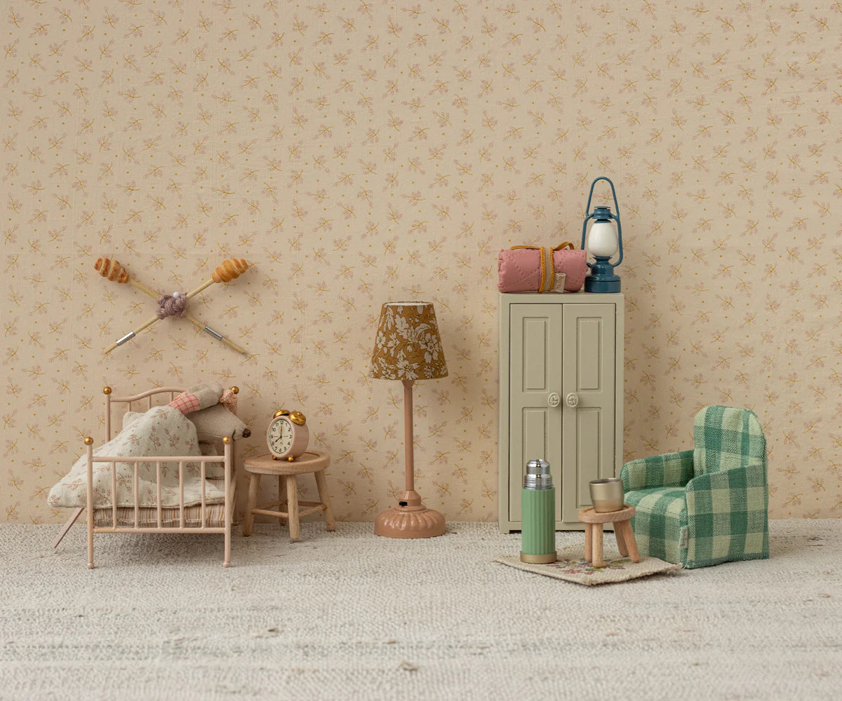 Maileg | Vintage Floor Lamp - Mouse | Dark Powder