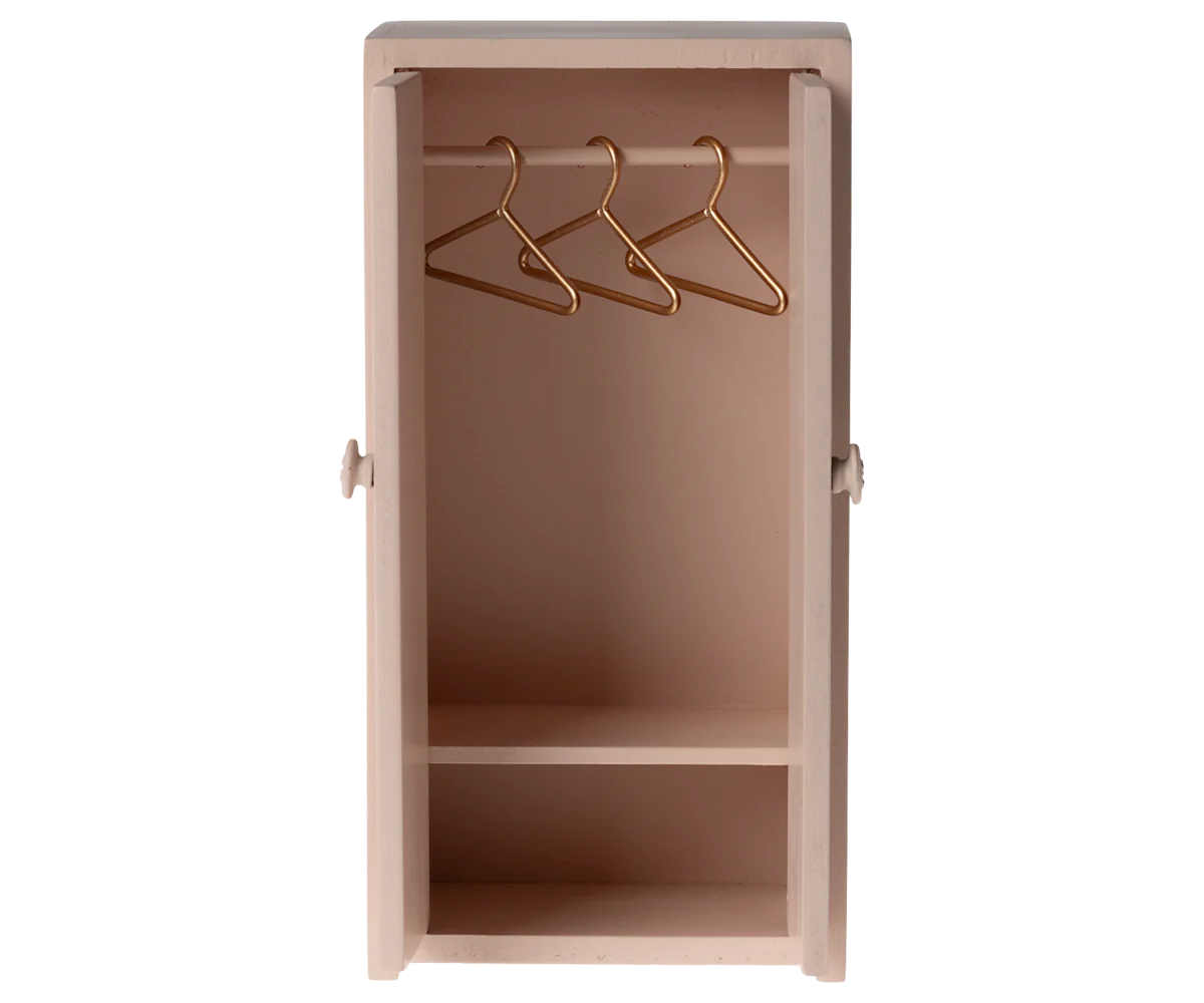 Maileg | Wooden Closet - Mouse | Light Rose 
