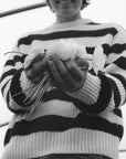 Mens Musa Knit Jumper | Summer Midnight Stripe