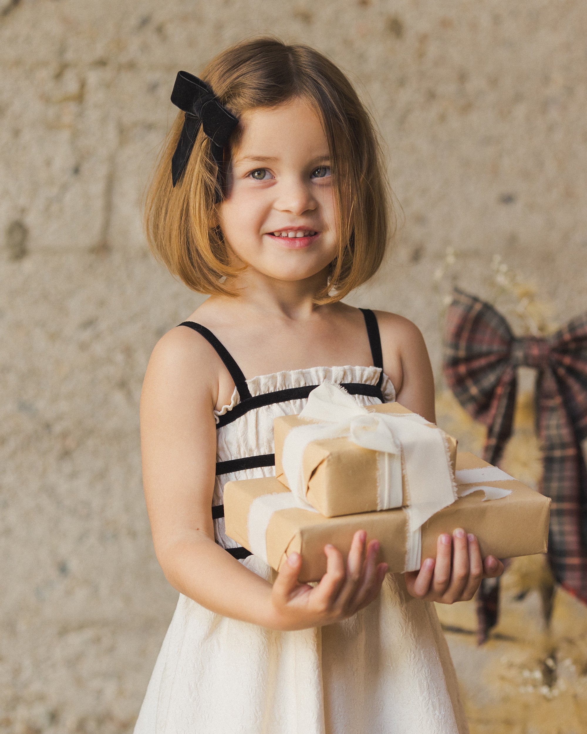 Annabelle Dress | Metallic Ivory
