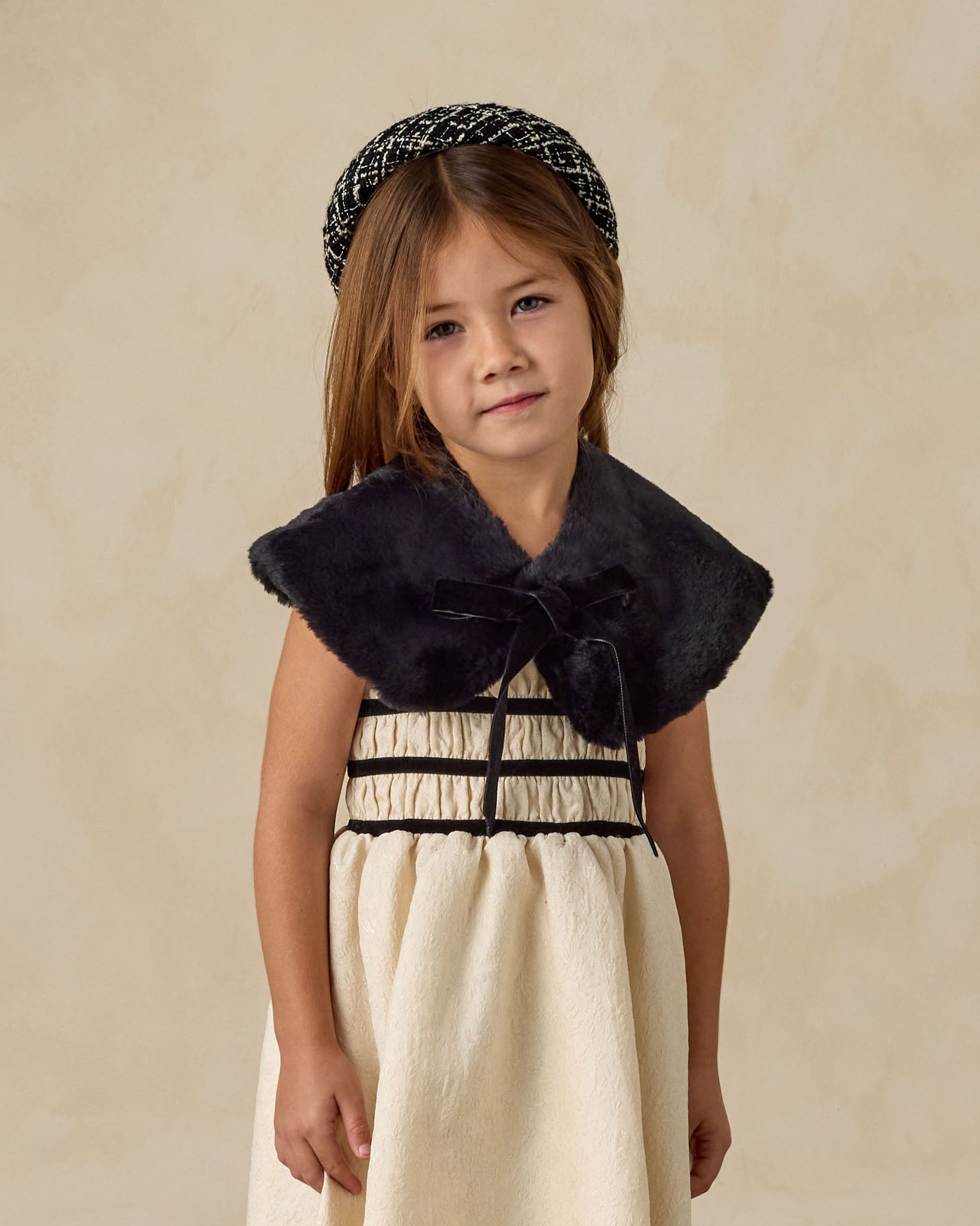 Annabelle Dress | Metallic Ivory