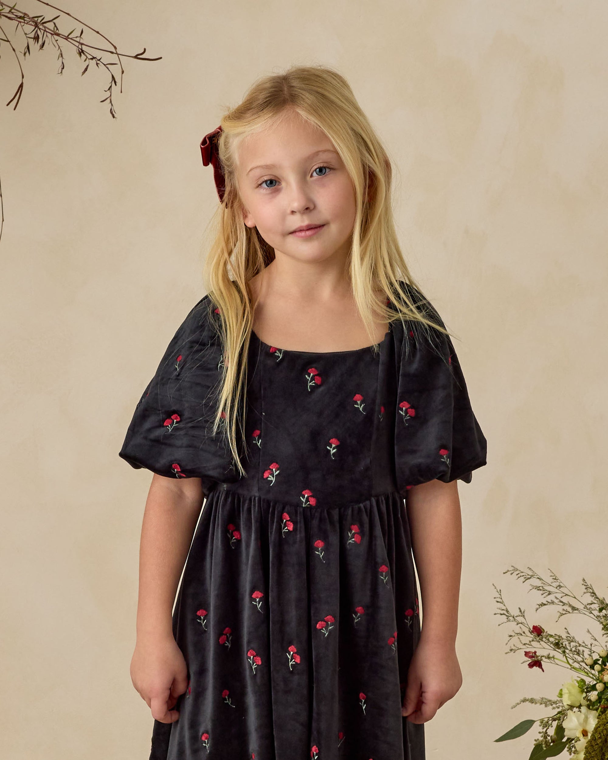 Nina Dress | Velvet Floral